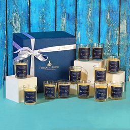 Parkash Candles Luxury Glass Scented Candles - Set of 12-11