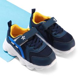 Cute Walk by Babyhug Velcro Closure Colour Block Casual Shoes With Lace Detailing - Navy Blue-picture-27