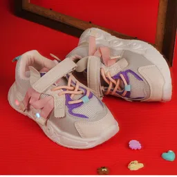 FEETWELL SHOES Colour Blocked LED Shoes - Pink-picture-0