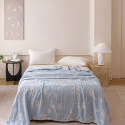 JC HOME Blue AC Room 233 GSM Double Bed Quilt-image-71