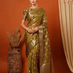 KALINI Woven Design Zari Pure Silk Banarasi Saree-picture-56