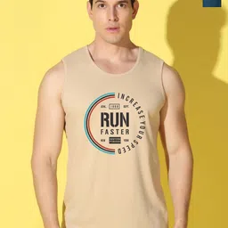 WOOSTRO Pack Of 2 Printed Combed Cotton Gym Vests VWS26(RUN RUST)(98 PEACOCK)-image-84