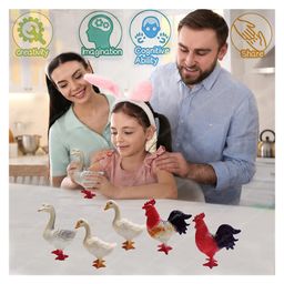 FunBlast Realistic Farm Birds Figure Toy Set Pack of 6 - Multicolor image 5