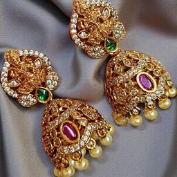 BlingNation Circular Jhumkas Earrings-2