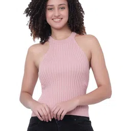 God's Club Ribbed Fitted Cotton Top-picture-32