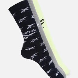 Reebok Multicolored Regular Fit Logo Printed Socks - Pack of 3-picture-3