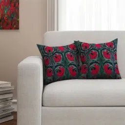 SEJ by Nisha Gupta Dark Grey Cushion Covers - Set of 2-image-48