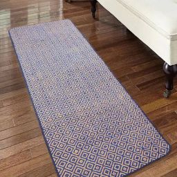 Saral Home Blue Handloom Runner - Set of 1-image-58