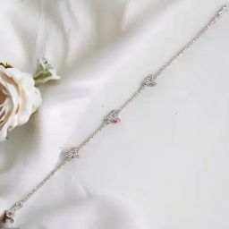 Rihi by P.C. Chandra Jewellers 92.5 Sterling Silver Dragonfly Linked Bracelet for Women & Girls-image-7