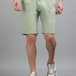 PAUL STREET Men Slim Fit Linen Outdoor Shorts-picture-37