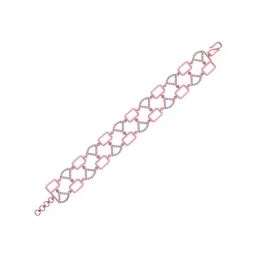 Rihi by P.C. Chandra Jewellers 92.5 Sterling Silver Rose Gold Link Chunky Bracelet for Women & Girls-image-60