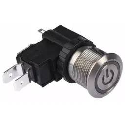 RS PRO Illuminated Push Button Switch 19.1 mm Cutout SPDT White LED 250 / 125 V AC, 1758051-image-89