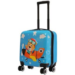 Nasher Miles Occupation Light Blue 8 Wheels Small Hard Cabin Trolley Bag-40