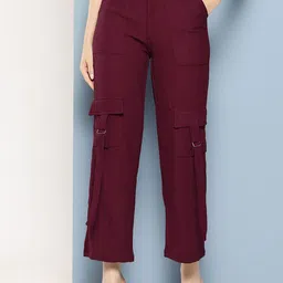 BAESD Women Smart Flared Trousers-picture-13