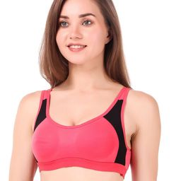 Halfspin Full Coverage Cotton Non Padded Workout Bra-image-23