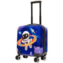 Nasher Miles Occupation Dark Blue 8 Wheels Small Hard Cabin Trolley Bag-24
