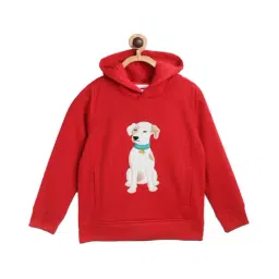 Cherry Crumble By Nitt Hyman Kids Red Applique Hoodie-image-16