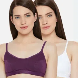 Lady Lyka Multicolor Non Wired Non Padded Sports Bra (Pack Of 2)-image-60