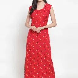Secret Wish Red Floral Print Nighty-image-62
