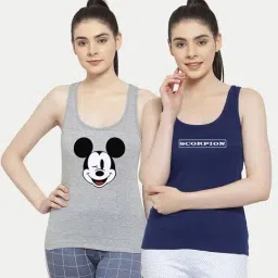 Friskers Multicolor Printed Camisole (Pack Of 2)-picture-9