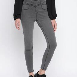 Tales & Stories Grey Skinny Fit Jeggings-image-50