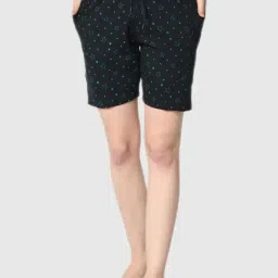 Vimal Jonney Blue Graphic Print Shorts-image-56