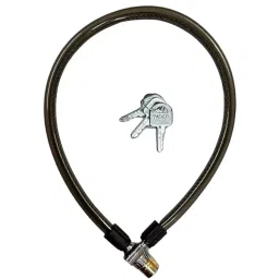 HINDSON Steel Cable Lock 21 inch Black with 3 Keys, HIN-CAB- BLACK-image-5