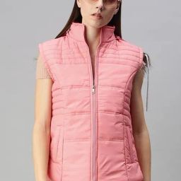 VOXATI Pink Quilted Jacket-image-97