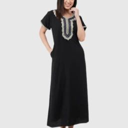 Koi Sleepwear Black Embroidered Nighties-image-82