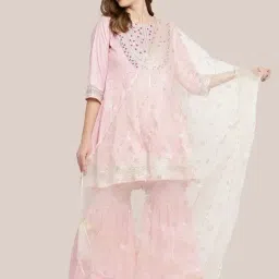 Dupatta Bazaar Off White Zari Work Dupatta-picture-3
