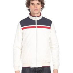 Arrow Sport White Full Sleeves High Neck Jacket-picture-1