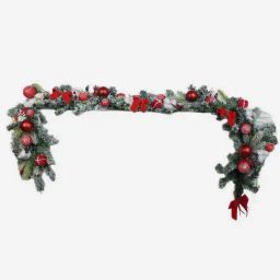 Little Surprise Box Christmas D¿cor Red Unisex Wirl Themed Bushy Christmas Garland-image-25