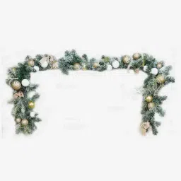 Little Surprise Box Christmas D¿cor Gold Unisex Swirl Themed Bushy Christmas Garland-image-15