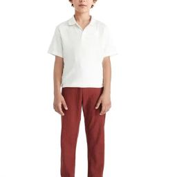 Rare Ones Boys Rust Cotton Solid Trackpants-image-93