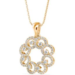 Emori 14k Yellow Gold & Diamond Floral Bloom Pendant-image-98