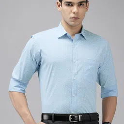 Park Avenue Slim Fit Floral Printed Formal Shirt-image-57