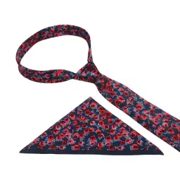 Tossido Multi Printed Necktie and Pocket Square Set For Men image 2