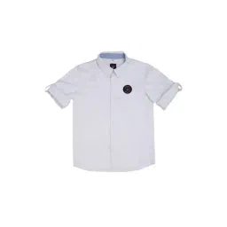 Allen Solly Junior White Solid Full Sleeves Shirt-image-92