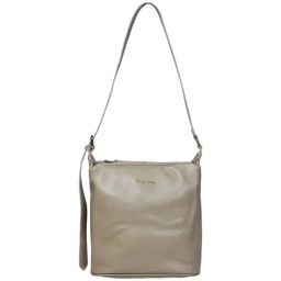 PELLE LUXUR Brown Solid Medium Shoulder Handbag-44