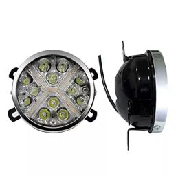 Auto Pearl 12 LED DRL Metal Fog Light with Wiring Kit & Switch Compatible For Tata Zest, Drl12LedSwiftXL_WiringKit_Zest (Set of 2) image 2