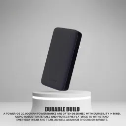 Onelife Power 03, 20000mAh 12W Lithium-Polymer Power Bank with Dual Input, Dual Output (Black) image 4