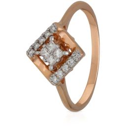 Malabar Gold and Diamonds 18k Rose Gold Diamond Ring-picture-12