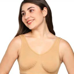 BLOSSOM Beige Full Coverage Seamless Bra-27