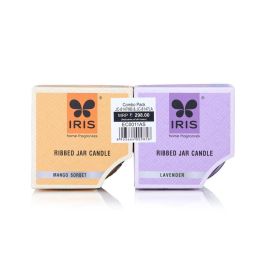 IRIS Multicolour Home Fragrances Mango Sorbet And Lavender Swirl Jar Candles - Set of 2 image 4