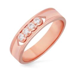 Malabar Gold and Diamonds 22k Rose Gold Diamond Casual Ring for Women-image-12