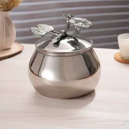 Troveas Silver Aluminium Aura Canisters (500 ml)-20