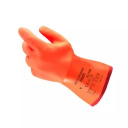 Ansell ActivArmr 23-700 Chemical Resistant Gloves Gauntlet Cuff PVC Fluorescent Orange Size 9 (Pack of 72 Pair)-image-66