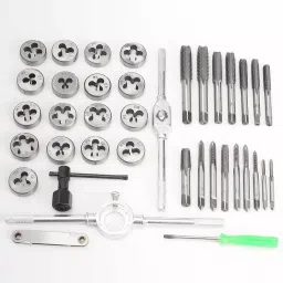 uptodatetools Tap and Die Set Brad Points M3 to M12 Dia. Alloy Steel (Set of 40 Pcs) image 2