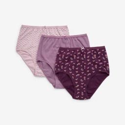 Wunderlove by Westside Violet Full Cotton Blend Briefs - Pack of 3-image-58
