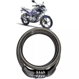 Cartronics 4 Digit Password Bike Number Lock  for Bajaj Pulsar 135LS-14
